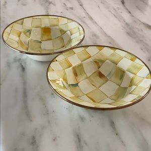 Mackenzie Childs parchment check breakfast bowl